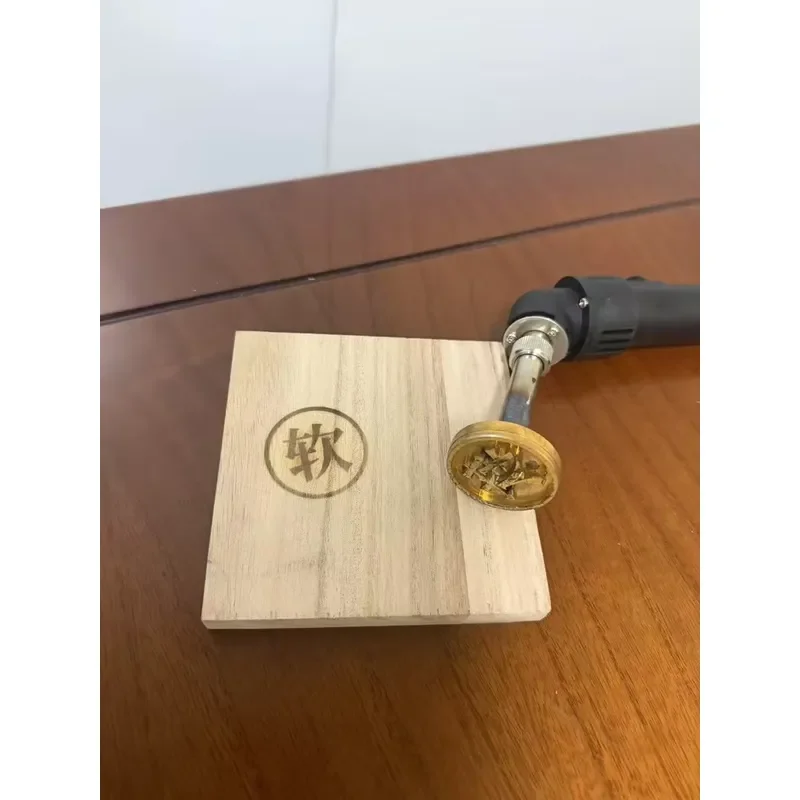 Bakery Cake Branding Iron Electric Soldering Iron with Custom Copper Stamp for Bread Bun Logo Marking