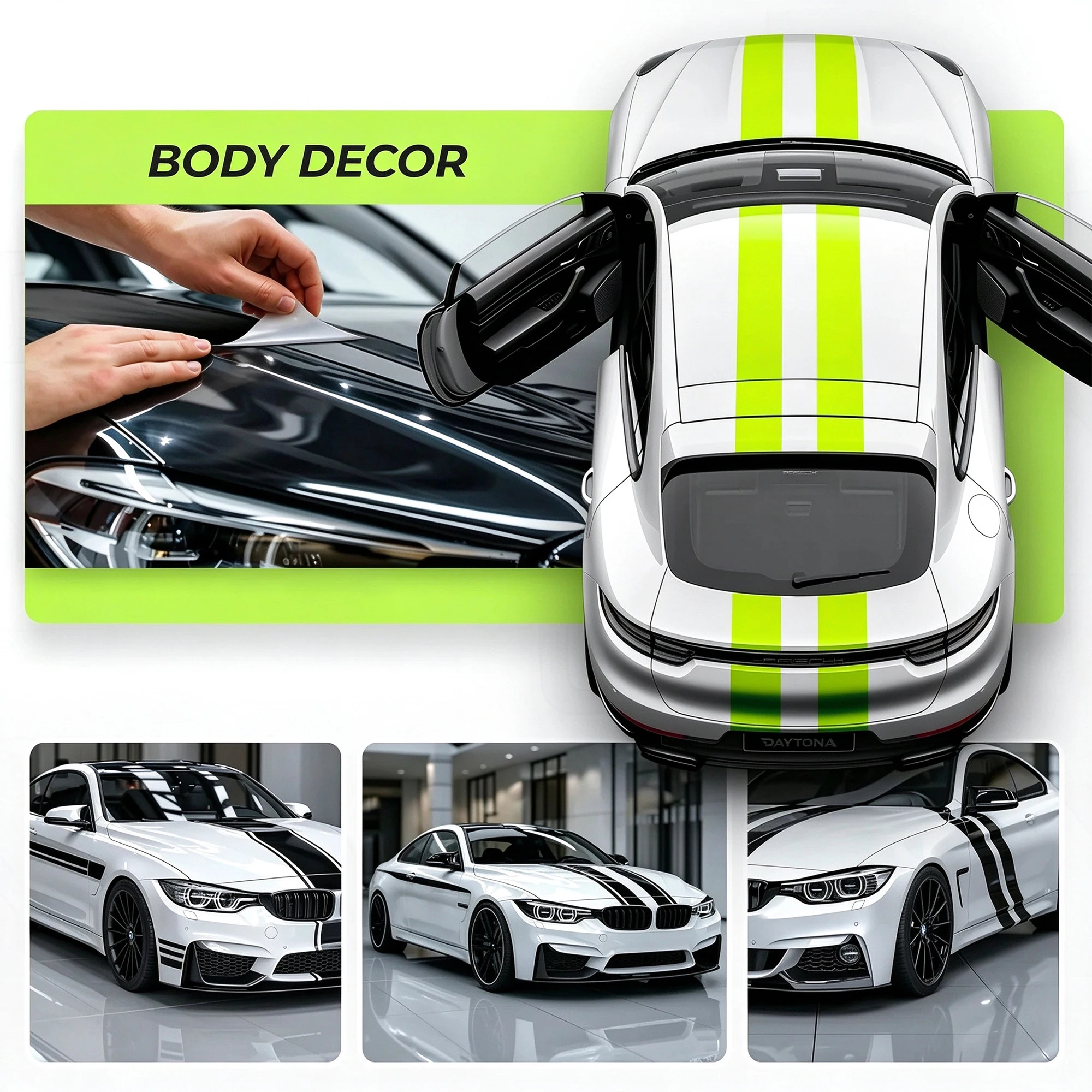 10cm x 5m 광택 블랙 비닐 랩 테이프, 차량 문 - Car Wrap Film Matte Black 리뷰 및 가격
