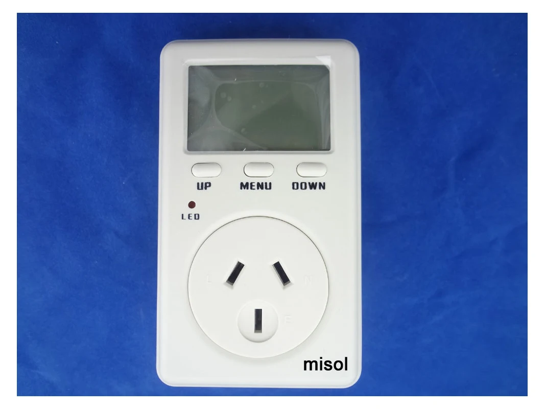 Analisador do monitor de voltagem de voltagem de watts de energia com amperímetro au