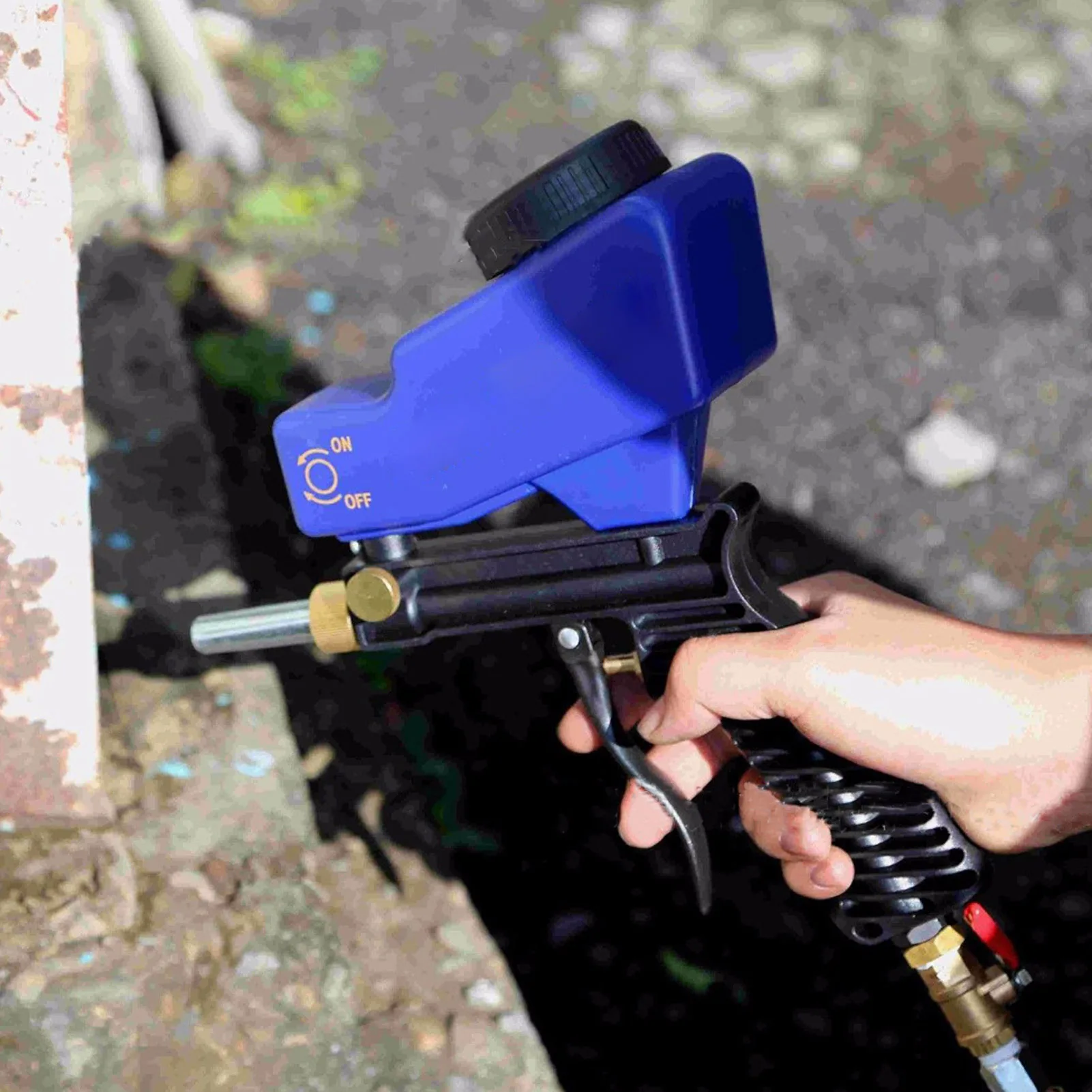 샌드블라스터 샌드 블라스팅 스프레이 건 도구 세트 키트 (분사 청소용 샌드 블라스팅 건, 샌드블라스팅 도구)