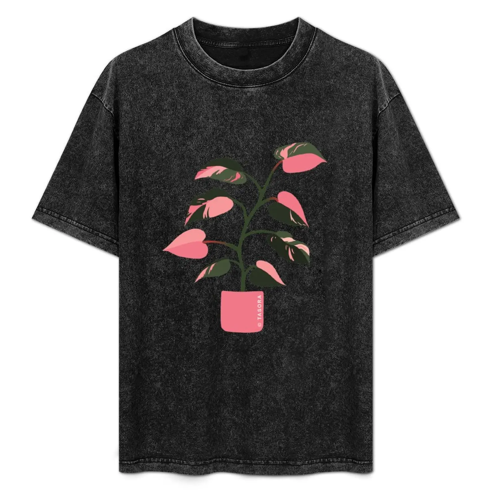 Camiseta con estampado de Philodendron Pink Princess, camiseta con estampado de estilo moderno