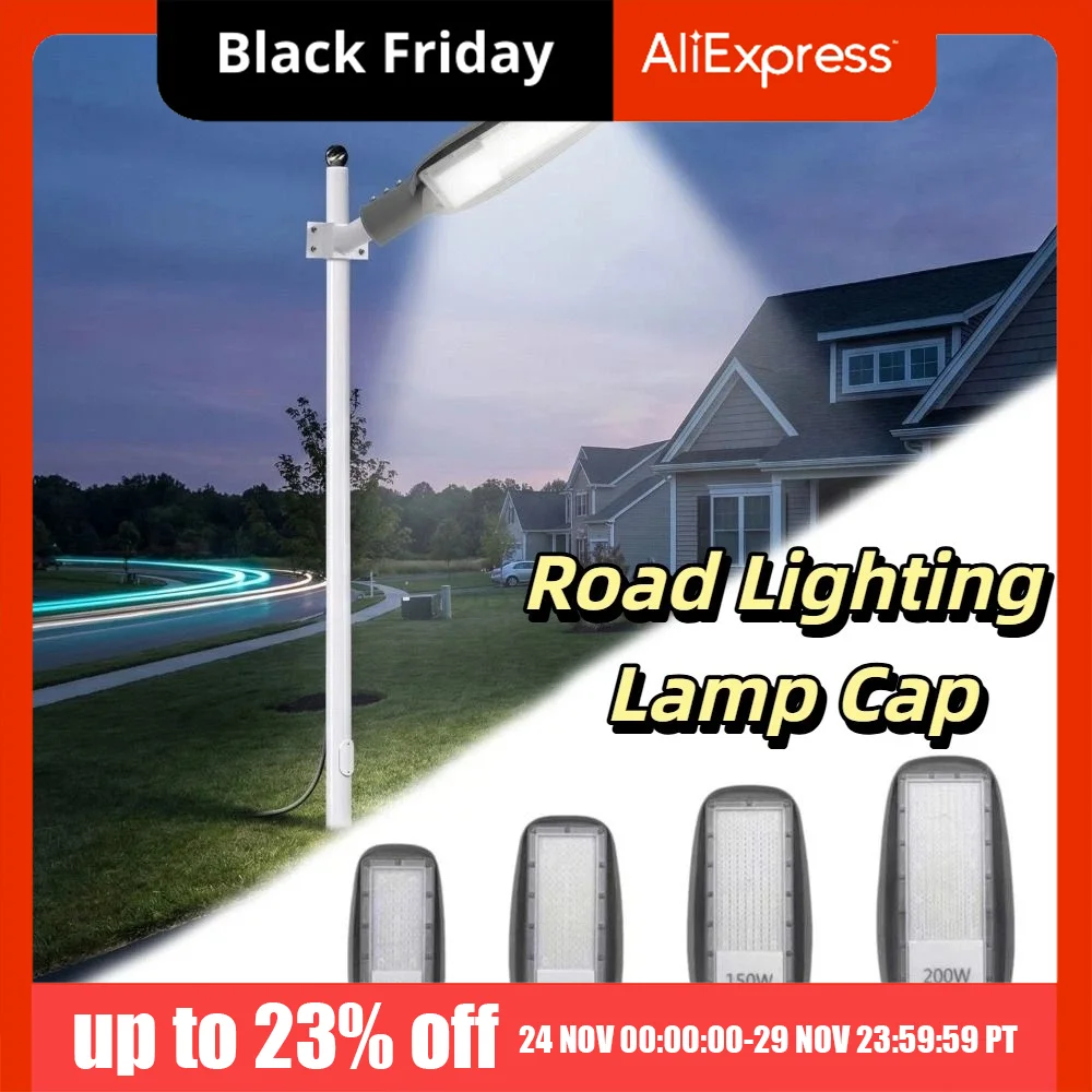 

IP67 Waterproof LED Outdoor Street Light High Brightness Single Arm Lamp Heads High Pole Lighting Lamps Adjustable Lamp Arm