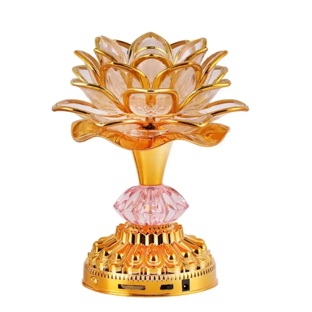 Changing Lotus LED Lamp Buddha Music Machine Decoration Buddhism Song Lotus Buddha Lampe Light