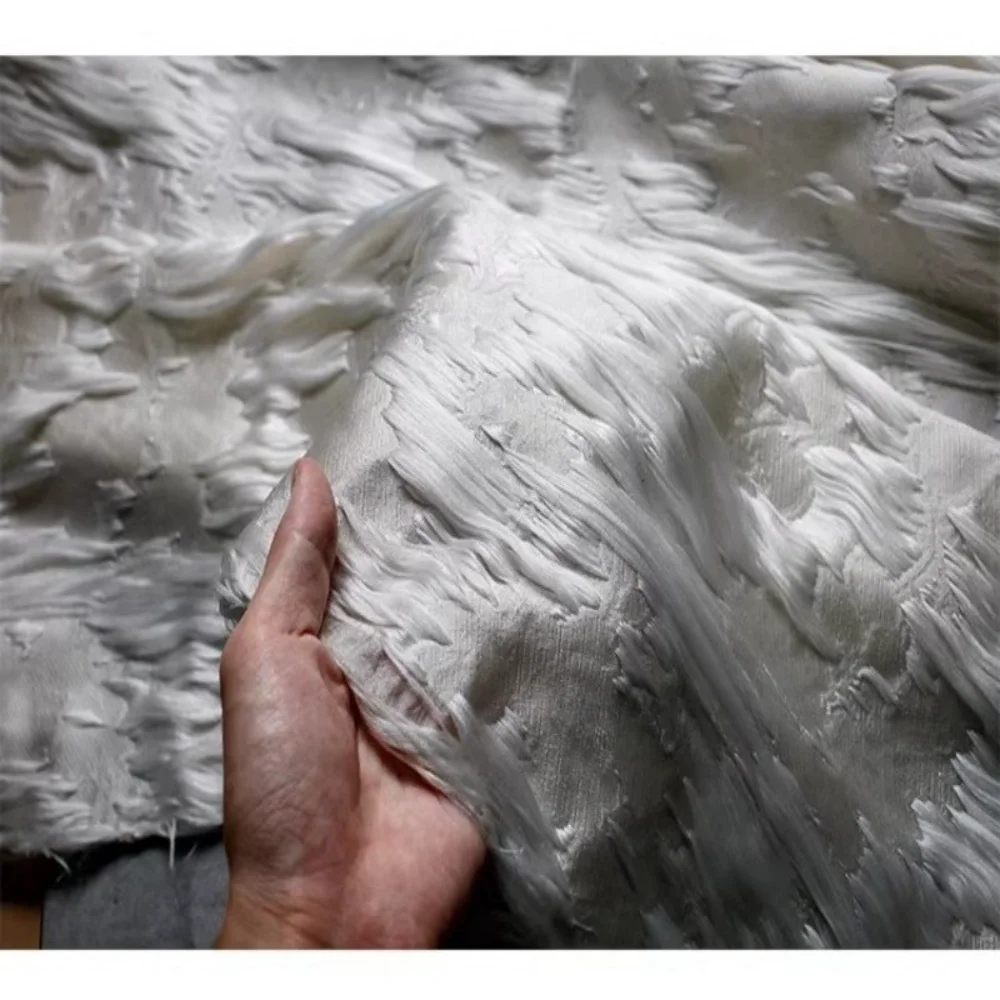 

Jacquard Fabric Drawing Heavy Industry Texture Lines Skirt Clothing Designer Per Meter Apparel Sewing Diy Polyester Material