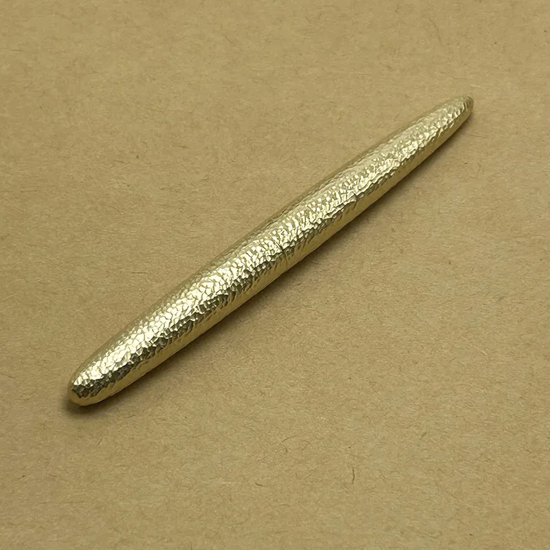 BALAOYE Handmade Pure Brass Dark Pointed Fountain Pen, Silver Premium Stainless Steel Neutral Gel Pen Office Supplies Stationery