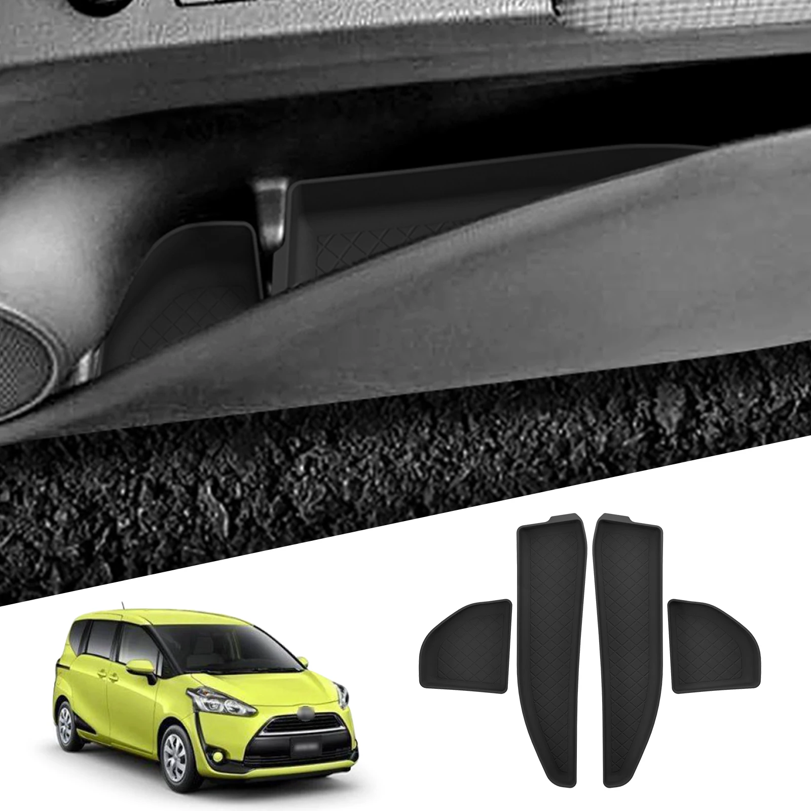 

Smabee для Toyota SIENTA 170 Series 2016-2021, ящик для хранения боковой двери, органайзер для ручек передней двери, автомобильные аксессуары из ТПЭ