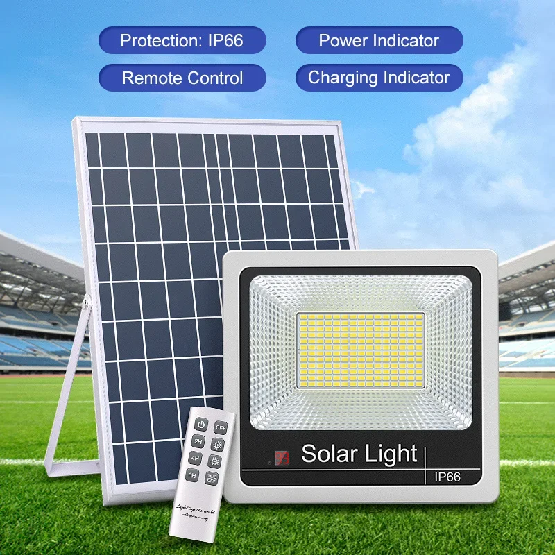 ABEL Solar Flood Light Street Lamp With Remote Control Waterproof IP65 LED Outdoor Light Highlight For Garden Balcony