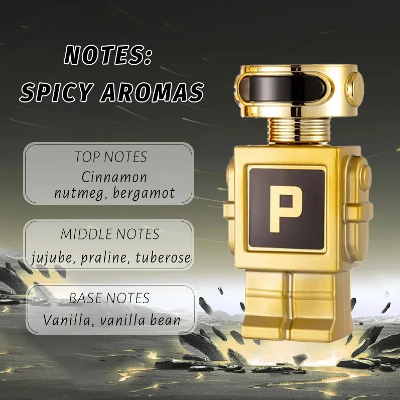 50ML The Original Hombre High Quality Arab Cologne Perfume Robot Looks Smells Long Lasting And Is Suitable Collecting Gifts