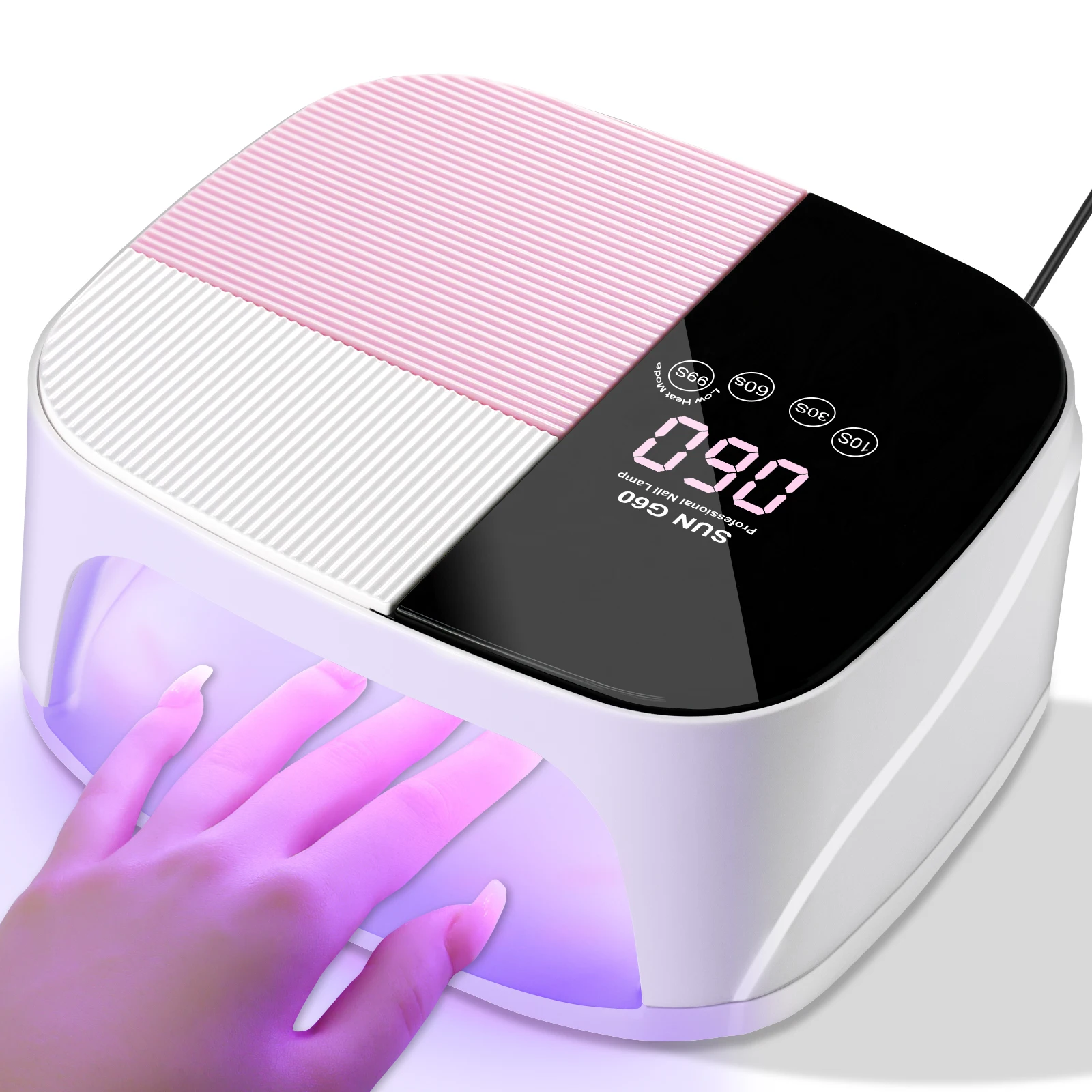 

Professional 45 LED Nail Dryer Gel Nail Polish Curing UV Light with Timer Automatic Sensor Nail Lamp For Nail Salon Tools