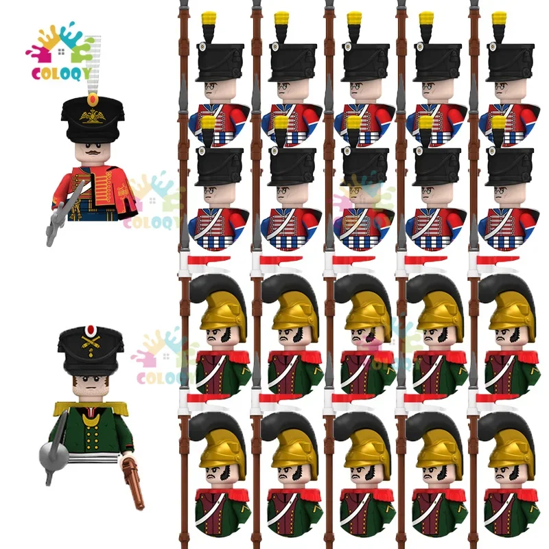 Kinderspielzeug 22/10 Stück Napoleonische Kriege Militär General Soldat Bausteine Imperial Navy Figuren Spielzeug für Kinder Geburtstagsgeschenke