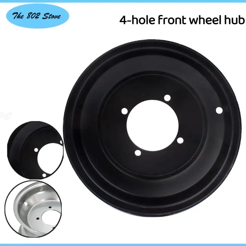 

ATV Four-Wheel ATV Kart 23x7-10 21x7-10 Inch Four-Hole Front Wheel Rim Steel Ring Black