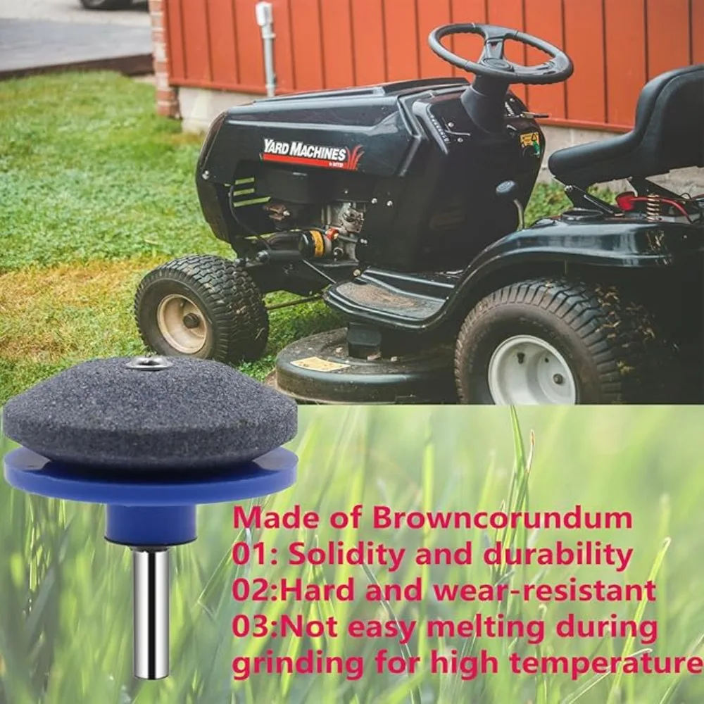 1-10Pcs Blade Sharpener Electric Knife Sharpener with Grinding Stone Sharpener Grinding Head Tool for Lawn Mowers Tractors ﻿