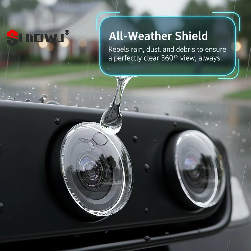 2Pcs 360° Protection Anti-Scratch Waterproof Cover For Vehicle Camera Universal Car Rear View Backup Camera Lens Protectors