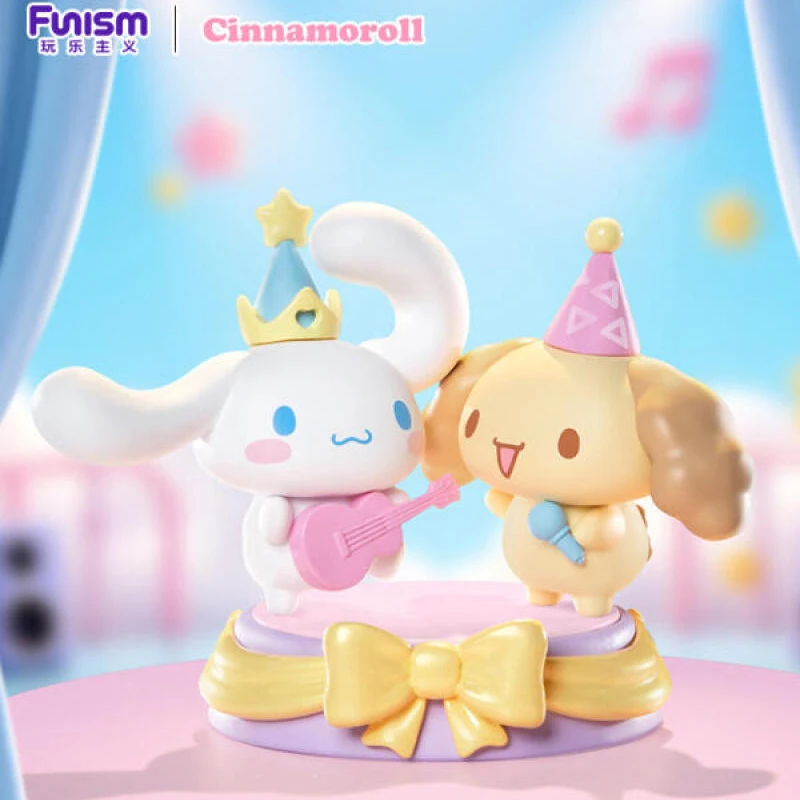 FUNISM Cinnamoroll Dreamland Series Blind Box Mystery Box Toys Kawaii Ornaments Figurines Home Decor Desktop Model Dolls Gift