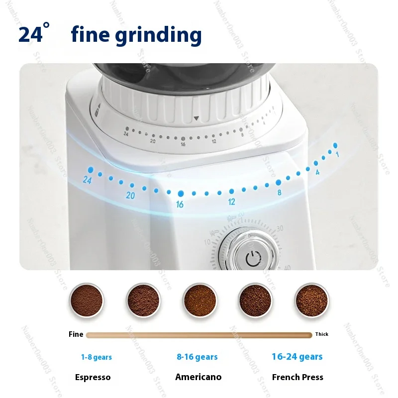 CP203 Electric Bean Grinder Italian Hand Punch Household Small Automatic Coffee Bean Grinder Grinder