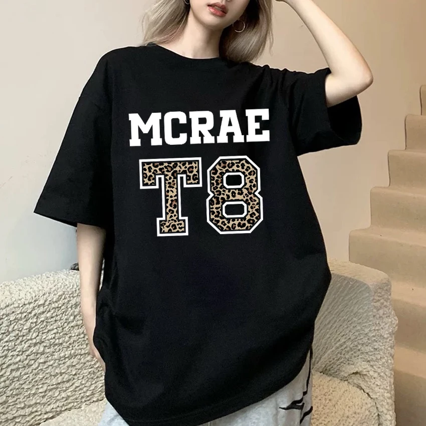 

Tate McRae Tour T8 Leopard Graphic Print O-Neck Tee shirt Men Women 100% Cotton short sleeve T-shirts Unisex Unisex Summer Tops