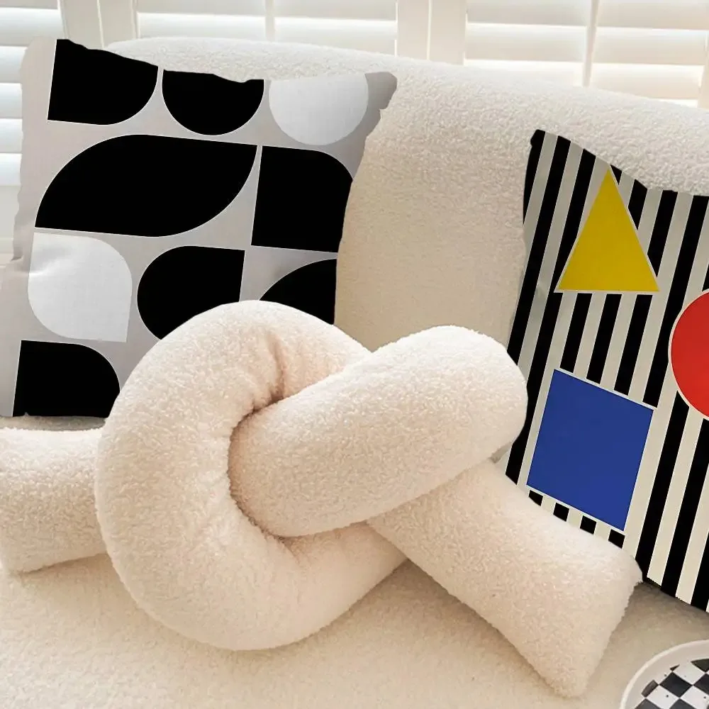 Home Decor Geometric Abstract Pattern Decorative Pillow Covers Pattern Cushion Cover Suitable for Sofa Bedroom Car Pillow Cover