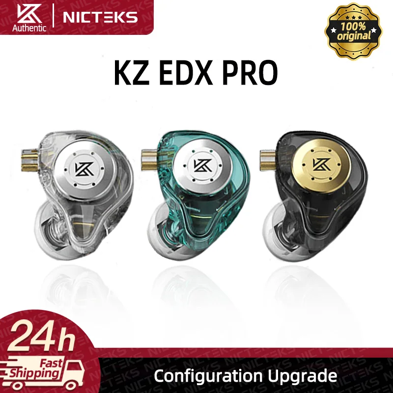 KZ edX Pro หูฟังไดรฟ์แบบไดนามิก KZ edX Pro หูฟังหูฟังเพลงไฮไฟอินเอียร์ตัดเสียงรบกวนชุดหูฟังหูฟังมีไมค์เล่นเกม KZ ZSN