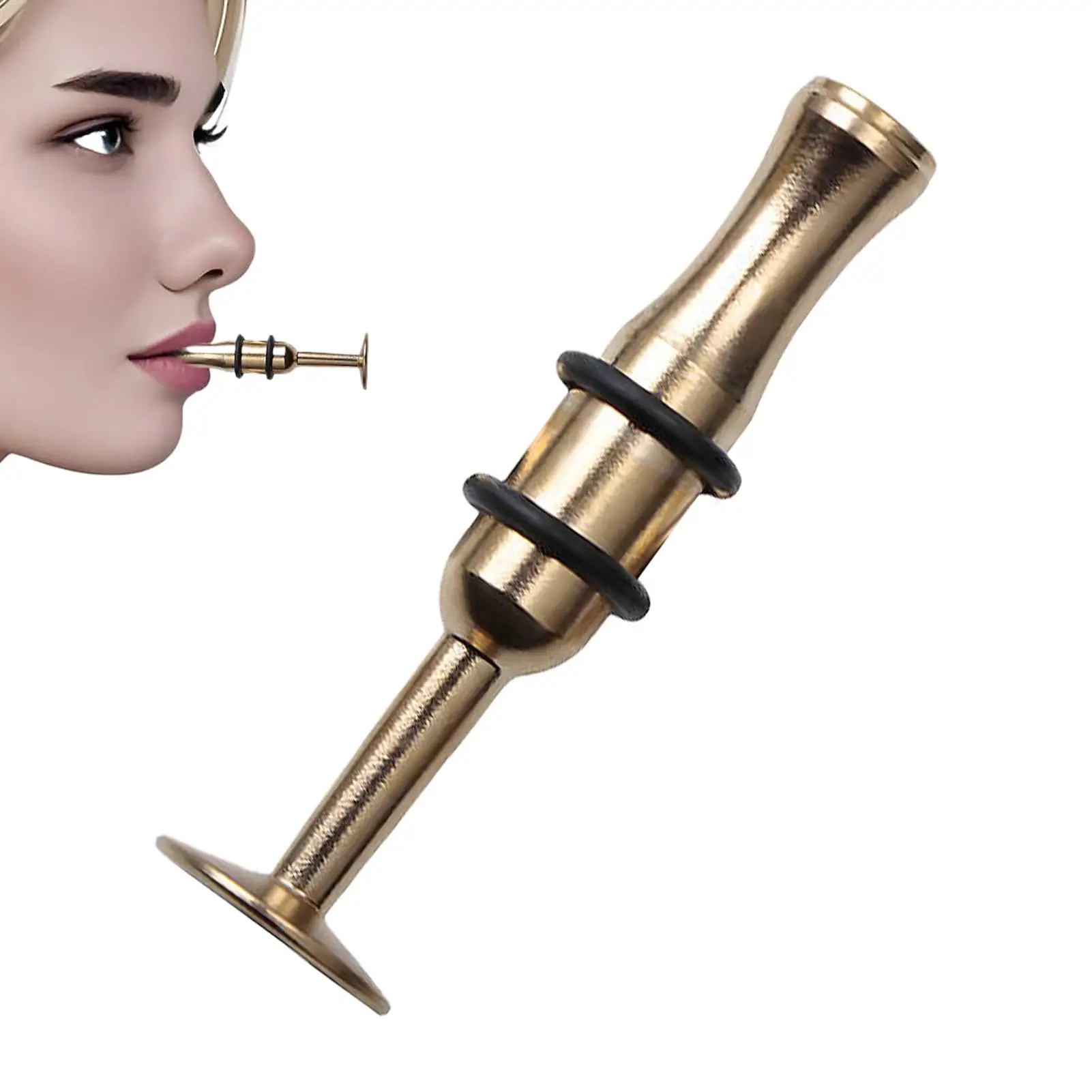 Dispositivo de entrenamiento de incrustación, constructor de músculos labio de Metal, accesorios de trompeta para músico, artistas, saxofón, corneta, cuernos para principiantes