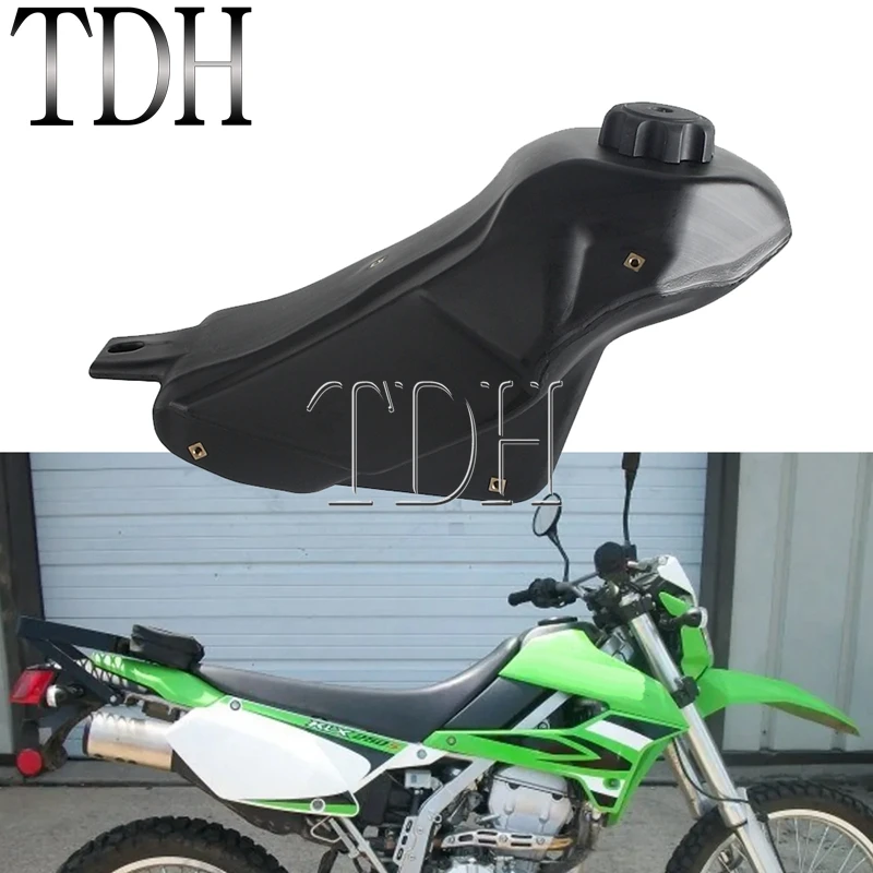 For Kawasaki KLX250S KLX250SF 2009-14 KLX 250 S/SF Motocross Dirt Bike Petrol Fuel Gas Gal Tank 1.5 Gallon Enduro Gas Fuel Tank