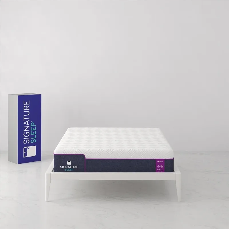 Signature Sleep Memoir 12 Inch Memory Foam Mattress-in-a-Box, Medium, Certipur-US and Oeko-TEX, Full