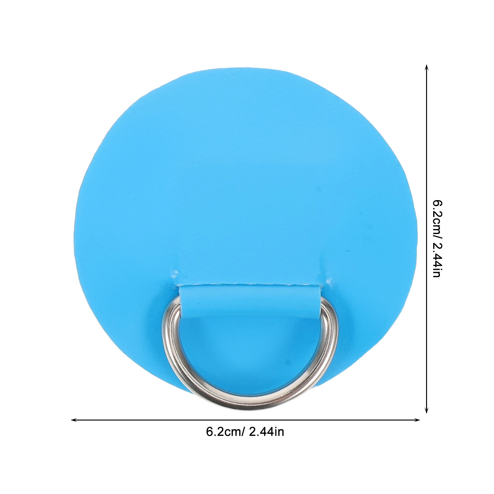 6 قطعة كاياك D-شكل مشبك دائم بولي كلوريد الفينيل D حلقة التصحيح ل مجداف قابل للنفخ مجلس بنجي الحبل خواتم قارب حبل مرن مشبك كاياك #3