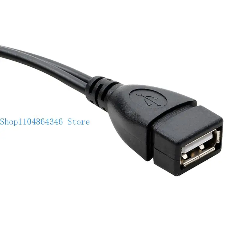 652F 20cm Portable OTG USB Female Splitter Adapter for Phone Tablet Replacement Cord 480Mbps OTG Cable