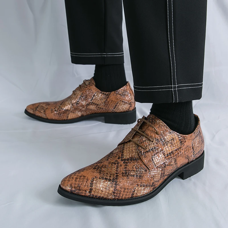 

Удобные мужские деловые деловые свадебные кожаные туфли, фирменные кожаные оксфорды на шнуровке, модные повседневные кожаные туфли с острым носком