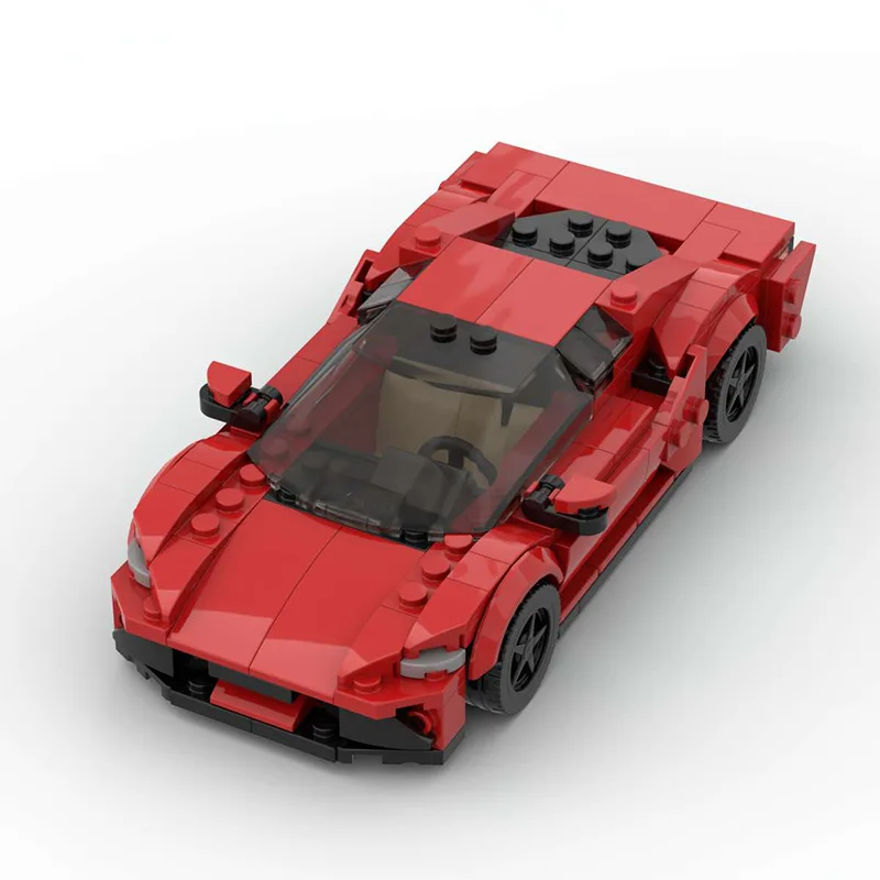 MOC-compatible LEGOs Ferraris296 GTB Puzzle Building Block Toy, a creative car model, is an ideal holiday gift toy for both boys