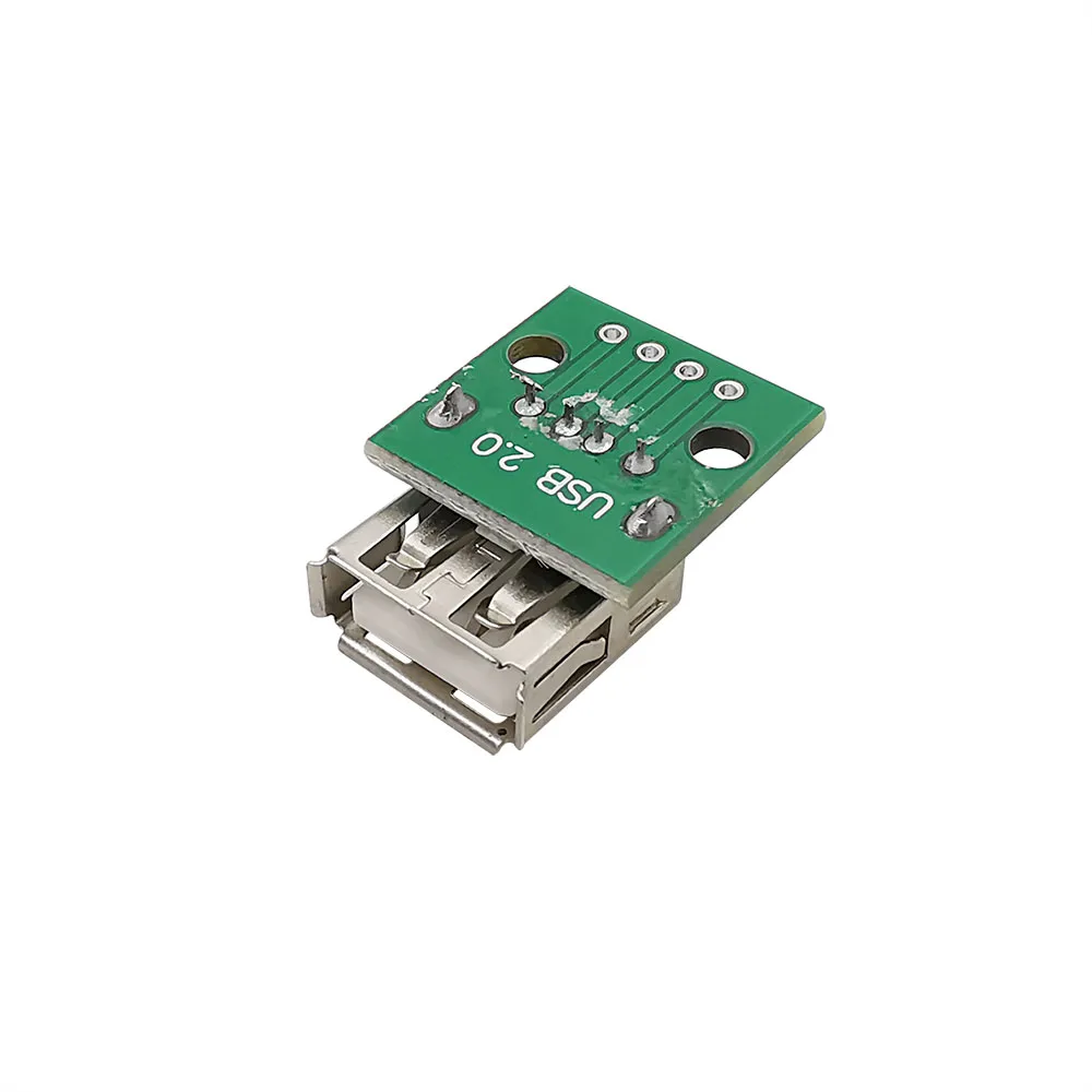 Typ A USB 2,0 Weibliche Jack Zu 4 Pin DIP 2,54mm PCB Board Converter Stecker USB Socket Interface Montage adapter Für Arduino