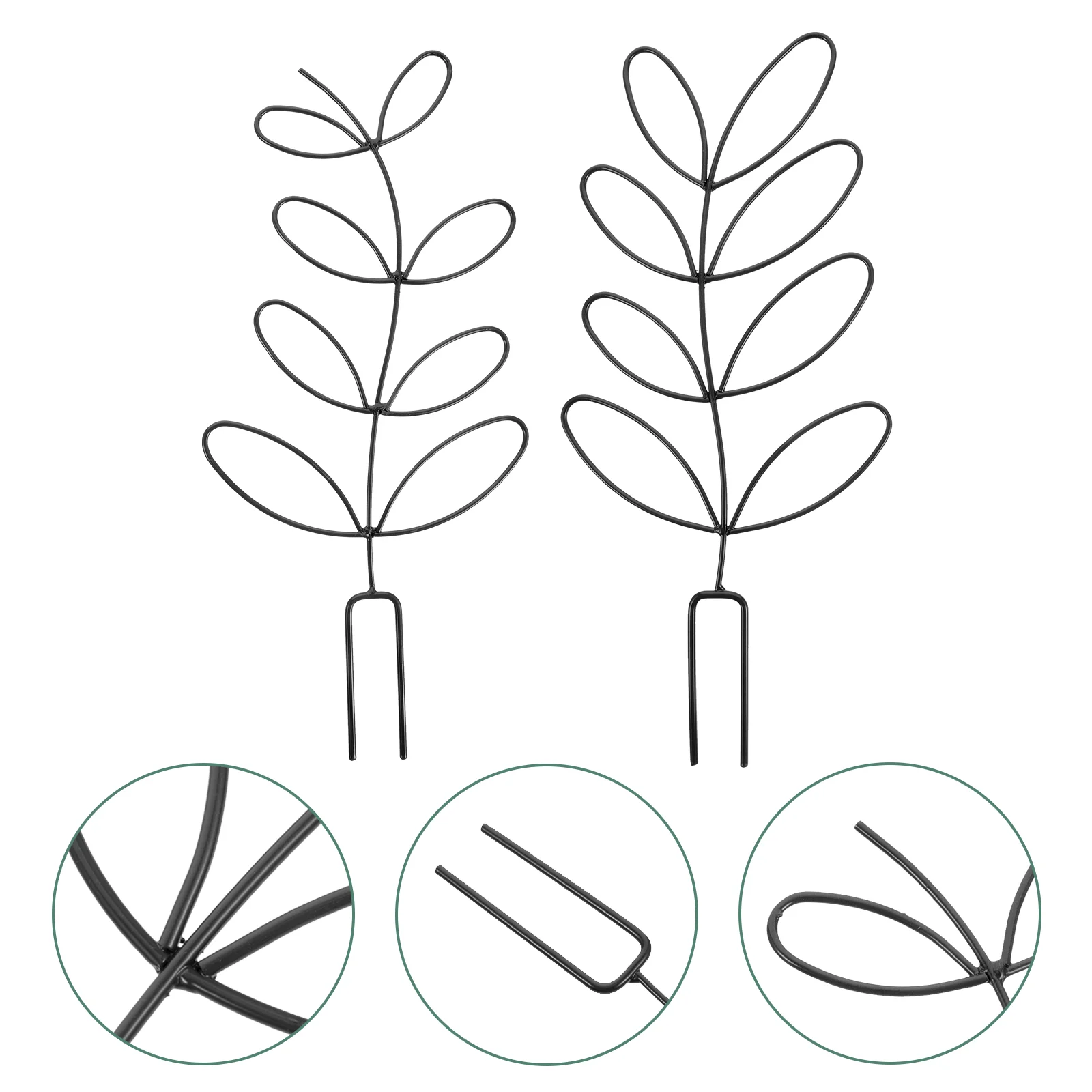 

2 Pcs Iron Garden Trellis House Plants Metal Climbing Stand Tall Stands Indoor Tomatoes Cages for