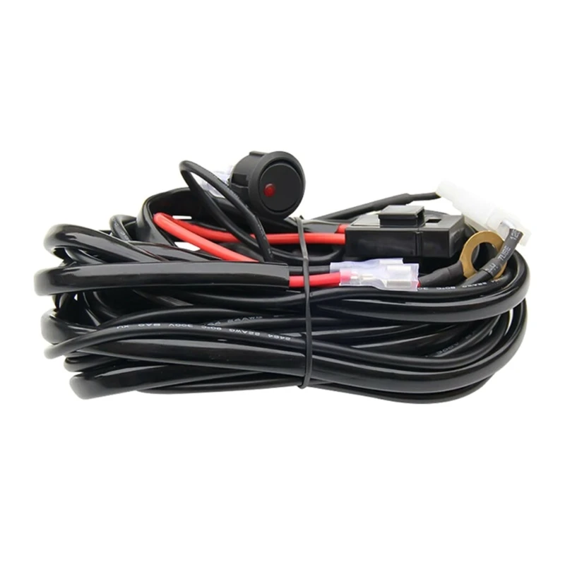 18W 10 Feet Wiring Harness Extension for LED Work Light Bar Led Pods Off Road Lights Driving Fog Light