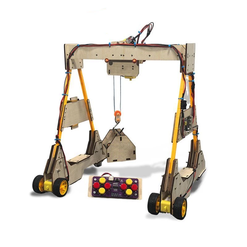 Kids Science Toy Technology Gadget Remote Control Gantry Crane Physics DIY 3D Puzzle Learning Educational Toys for Children