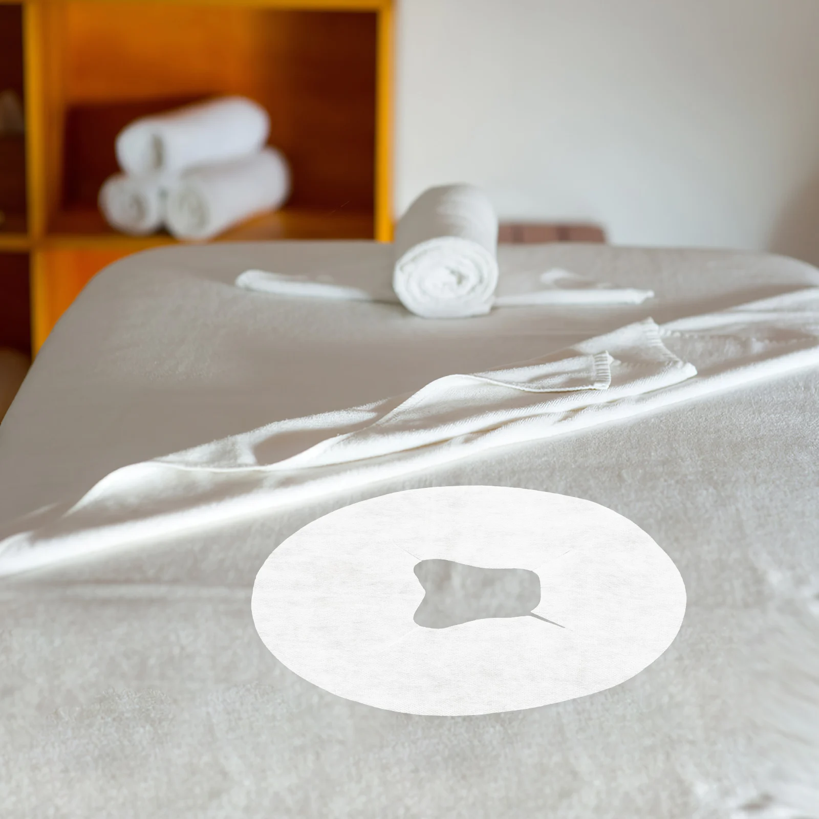 Serviette de tête jetable, 100 pièces, doux et confortable, couvre-visage de Massage, berceau, repos en tissu non tissé, utilisation en Salon de Spa