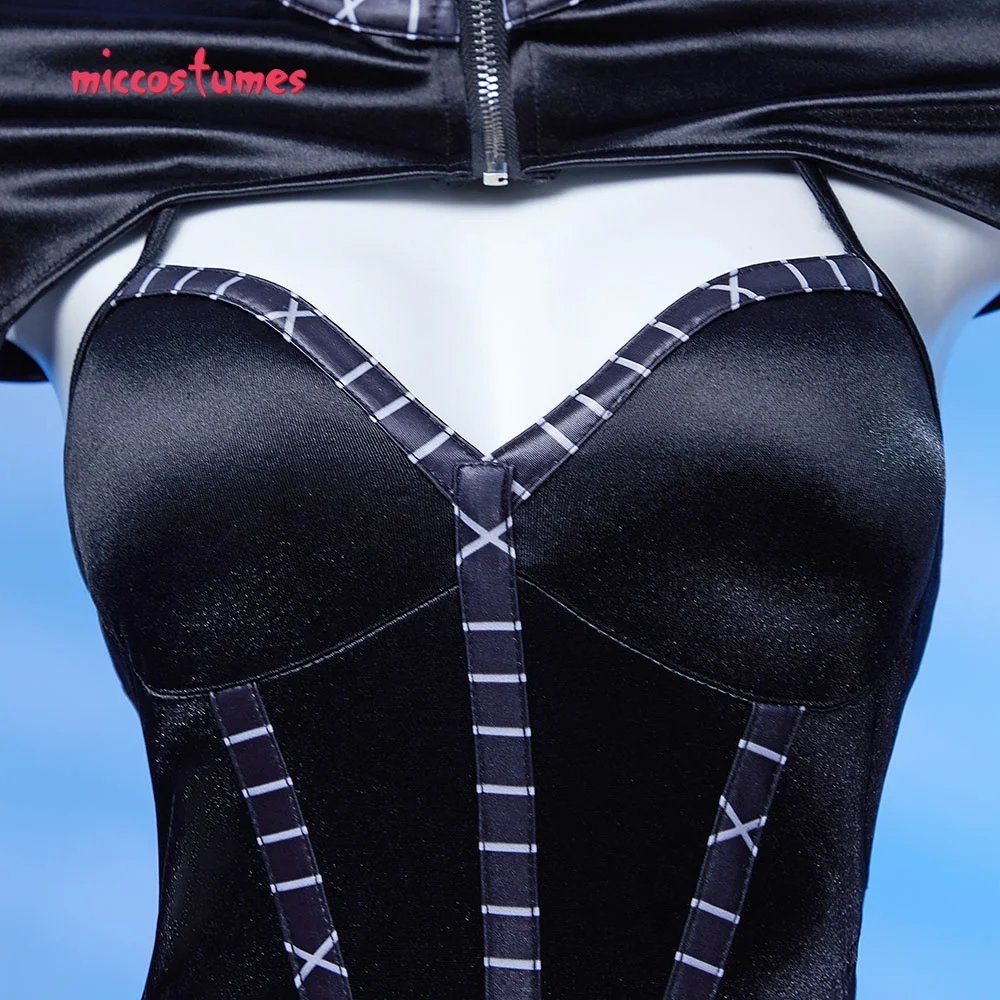 Haikyuu Vrouwen Catsuit Cosplay Badpak met Badmuts Goth Eendelig Badpak Heroine Badpak + Cover-up + Kat Oren Badmuts