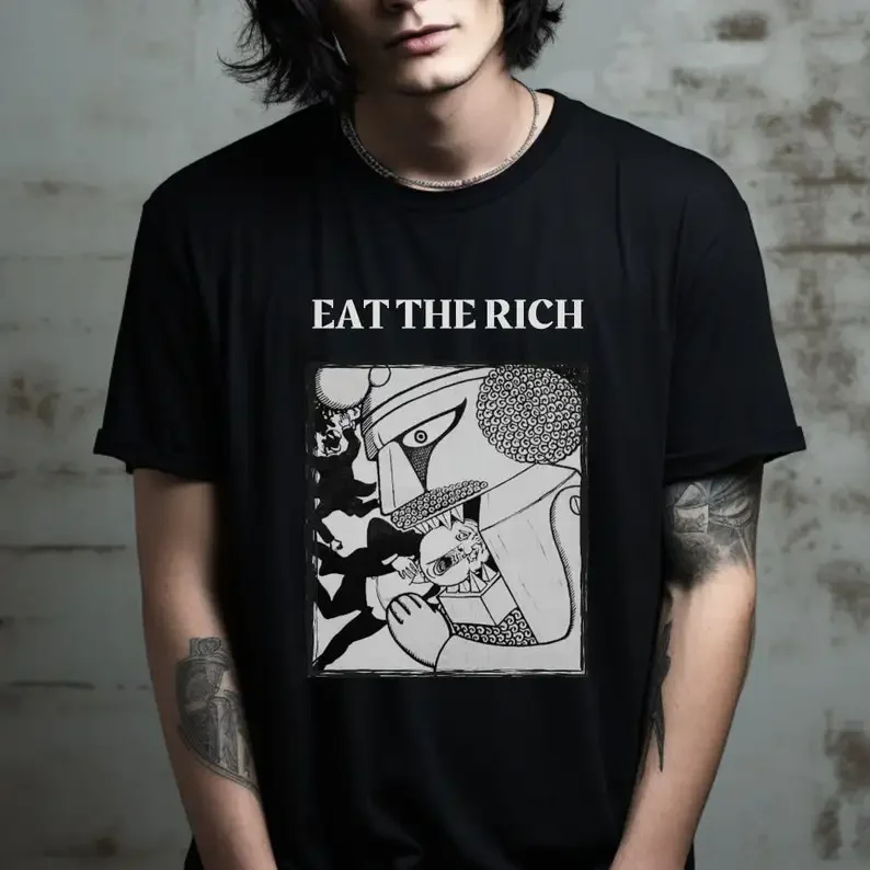 eat the Rich shirt, anti capitalist, anarchist tshirts, revolutionary shirt, unisex tee