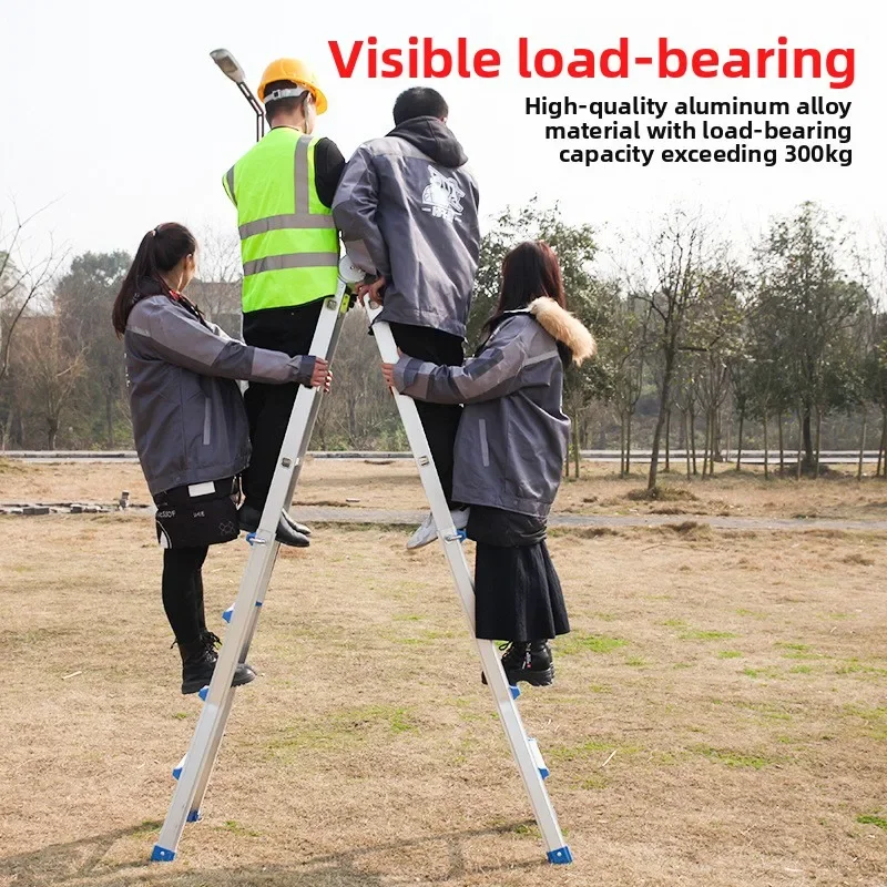 Firm Little Giant Telescopic Ladder Multifunctional Folding Ladder Pull-out Ladder Herringbone Ladder Aluminum Alloy Ladder