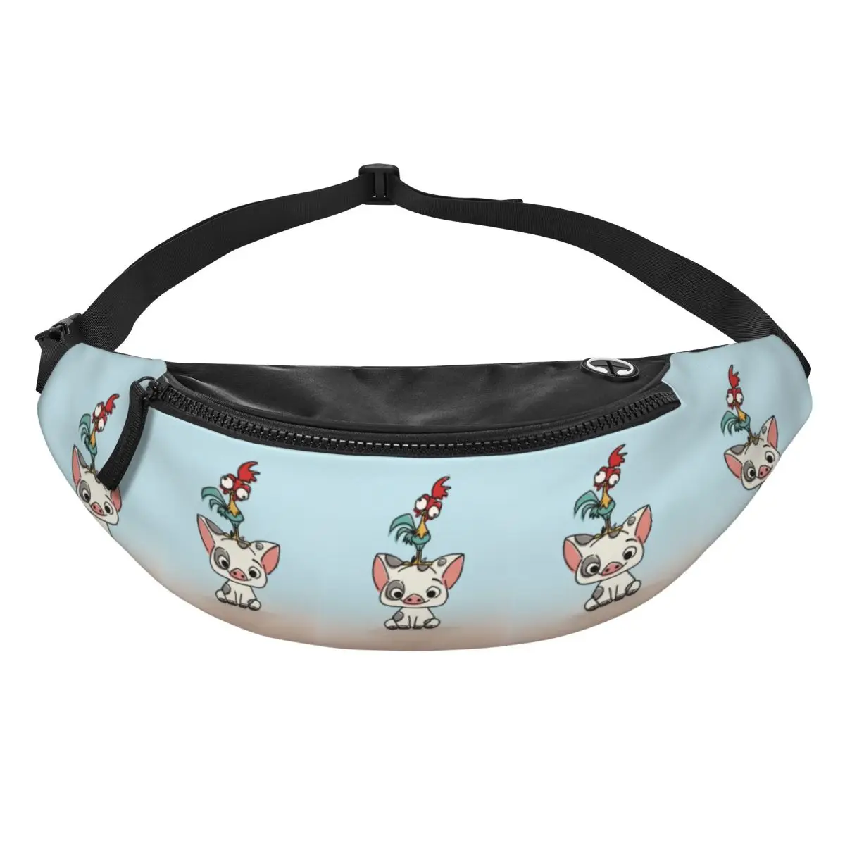

Custom Moana Cartoon Fanny Pack for Women Men Fashion Crossbody Waist Bag Traveling Phone Money Pouch