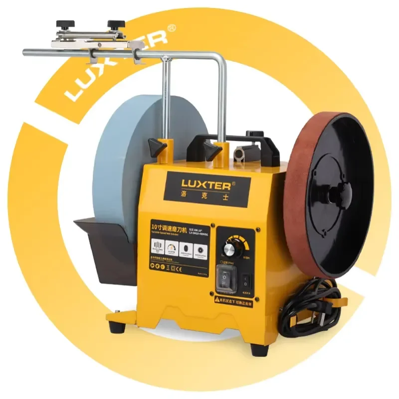 New Arrival 10-Inch Wet Sharpener 400W Knife Sharpening Benchtop Machine with Variable Speed Low Noise Metal Polishing