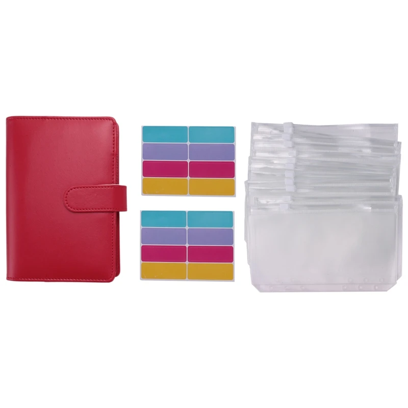 Budgeting Cash Envelope, 15 Pcs Budget Binders Set, With Cash Envelope, A6 Binder, For Saving Money Envelope Storage Bag