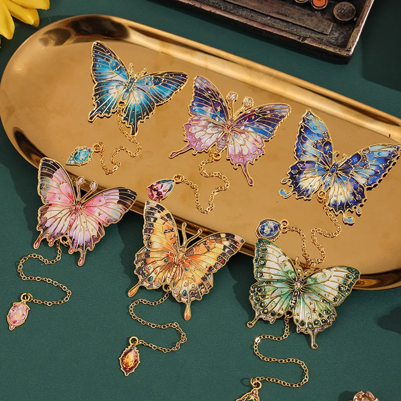 

Beautiful Butterfly Bookmark Retro Metal Bookmarks Aesthetic Stationery Book Lover Gifts Reading Accessories School Supplies