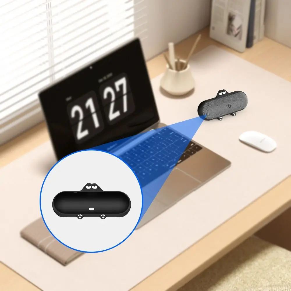 シリコンワイヤレススピーカーケース漫画落下保護防塵カバー防塵保護スリーブ Beats Pill (2024 リリース)