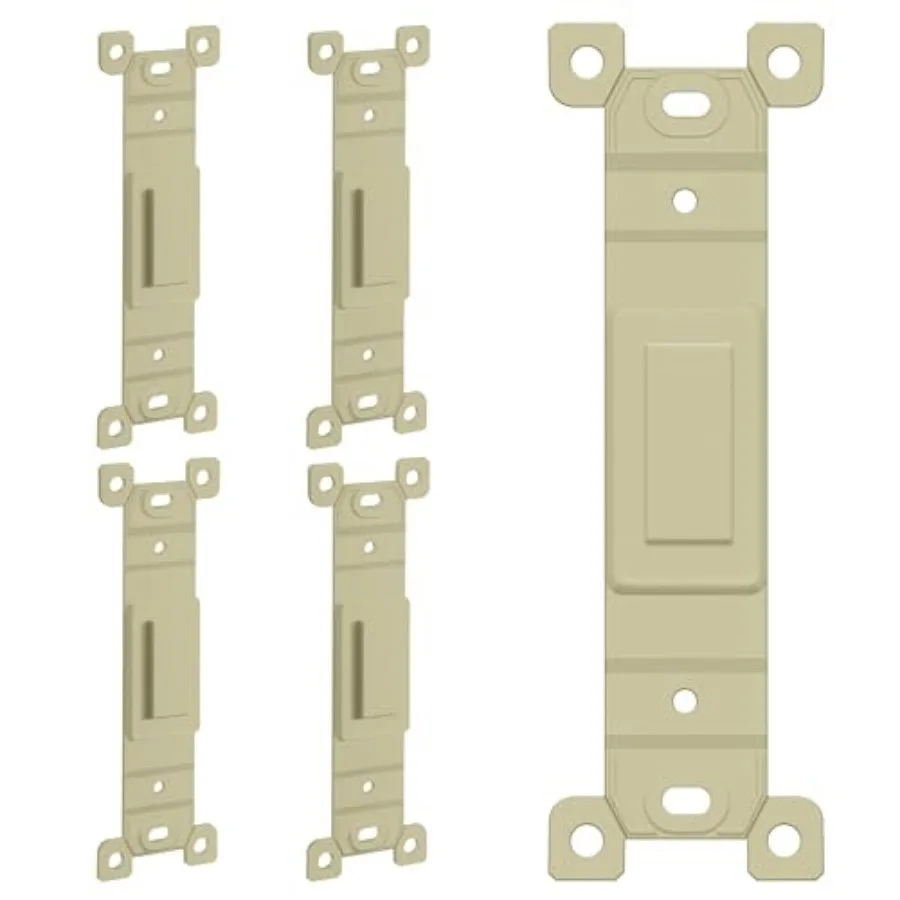 

Blank Adapter Insert for Toggle Switch Wall Plates, Unbreakable Polycarbonate Thermoplastic, UL Listed, 6002-I-5PCS,,Pack of 5