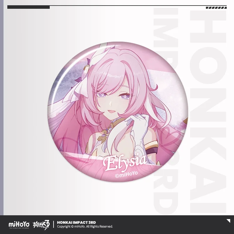 Presale Sunsyea Honkai Impact 3rd Official Merch miHoYo Original Authentic CG Series Badge Set 12 Pieces Vol 1 Elysia Mobius Hua