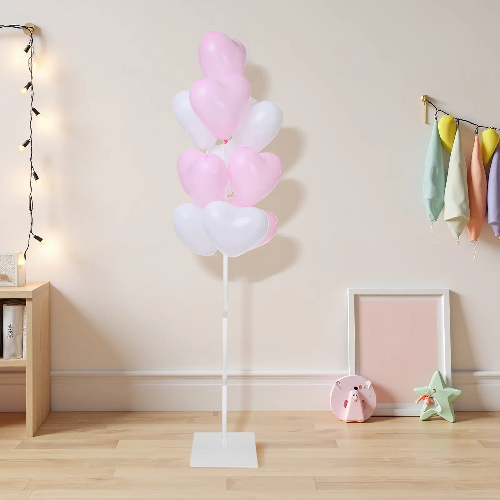 40Pcs Balloon Pole Crystal Clear Stand for Wedding Birthday Graduation Banquet Balloon Column Holder Stick Display Kit