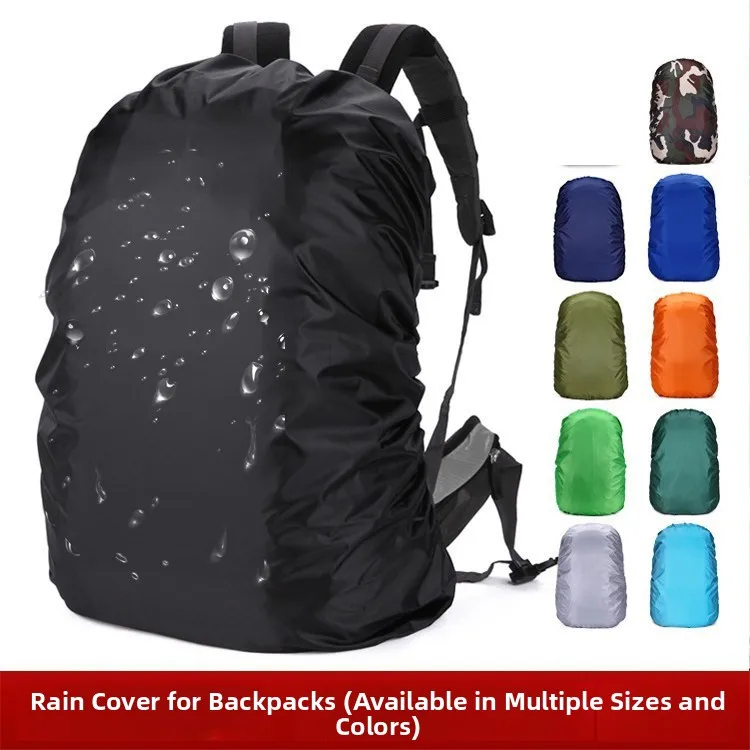 Waterproof Outdoor Hiking Backpack Cover Rainproof Dustproof Large Capacity Shoulder Bag with Pull Rod for Cycling And Climbing