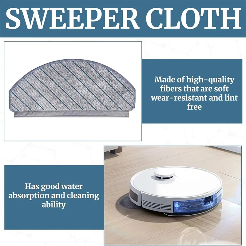 ABGP-For Ecovacs Deebot N20 Pro Plus / N20 / N20 Plus مكنسة كهربائية ستوكات ممسحة القماش استبدال أجزاء