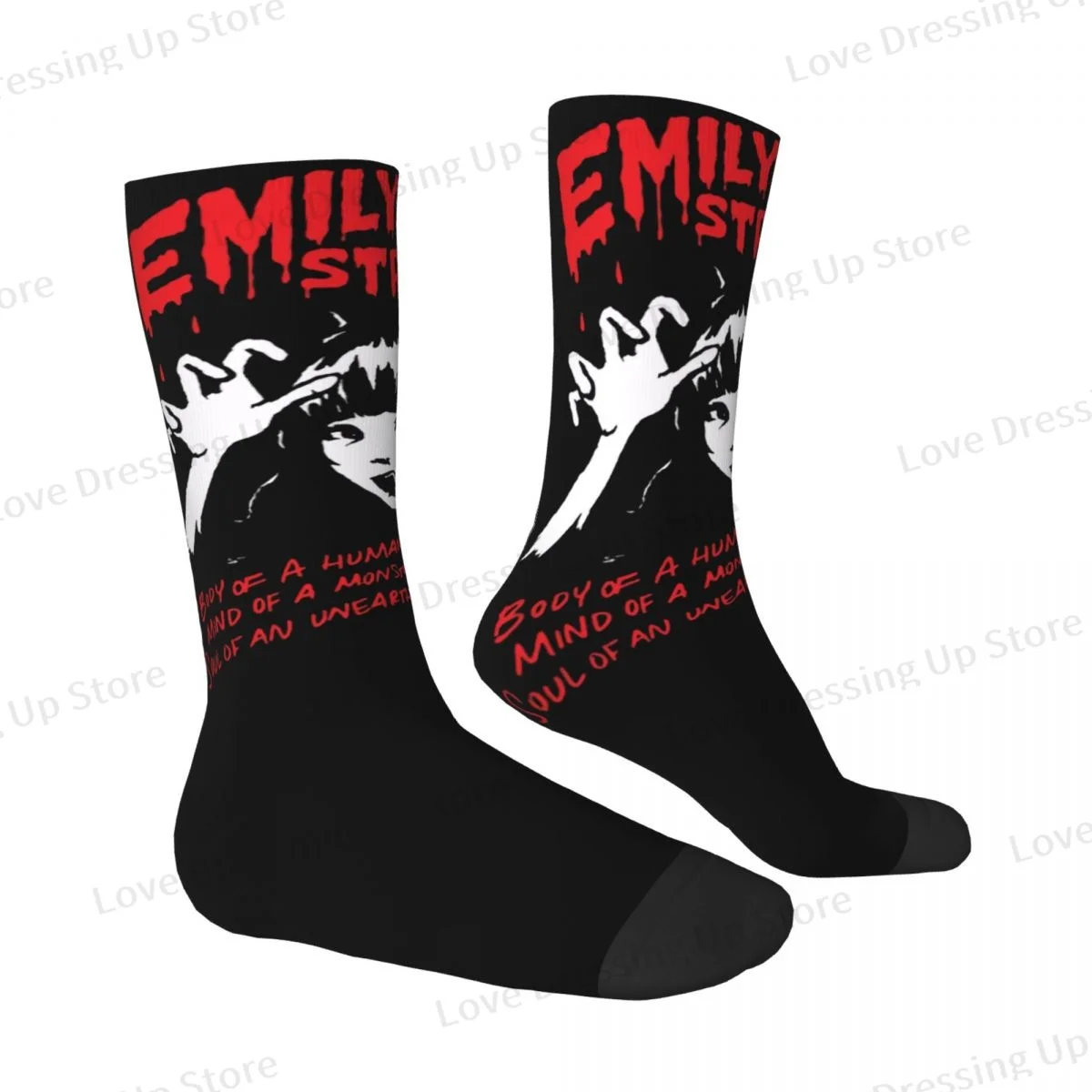 Emily The Strange Unisex Winter Socks Warm Happy Socks Street Style Crazy Sock