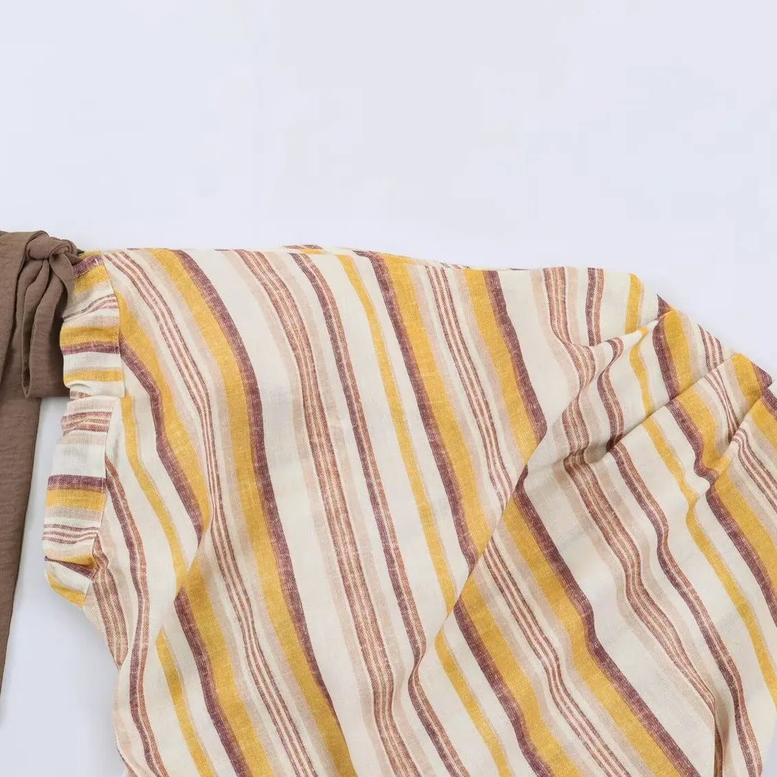 KASLEAD New Women's Fashion Mixed Stripe Top And Long Pants Summer Season Two-Piece Set without Brand Name Sleeveless