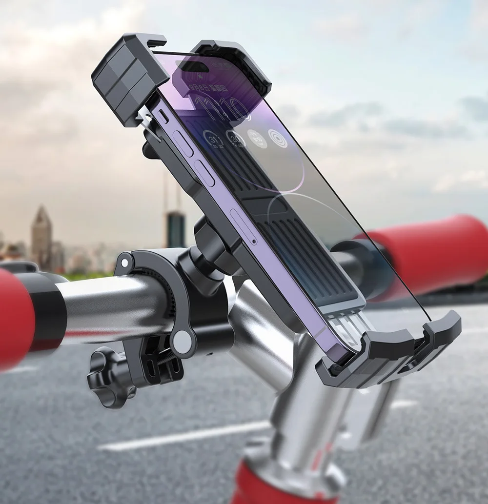 

Adjustable Bicycle Phone Holder 360 Rotation Shockproof Bike Phone Mount For MTB Road Bike Electric Bike